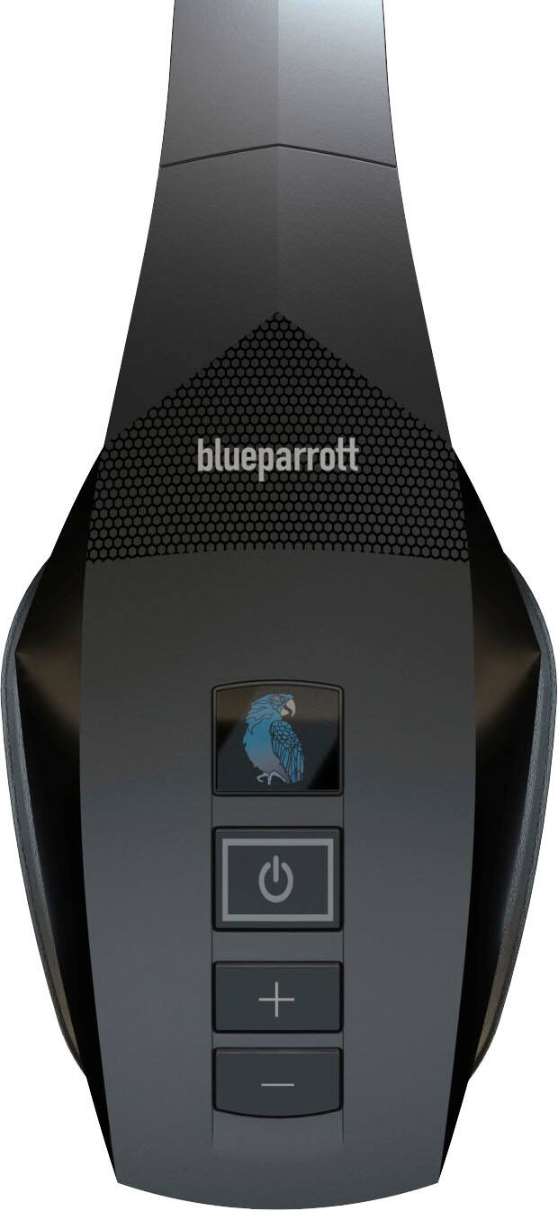 Left. BlueParrott - B550-XT Wireless Bluetooth Mono Headset with 96% Noise-Cancelling Microphone and 100% Voice Control - Black.