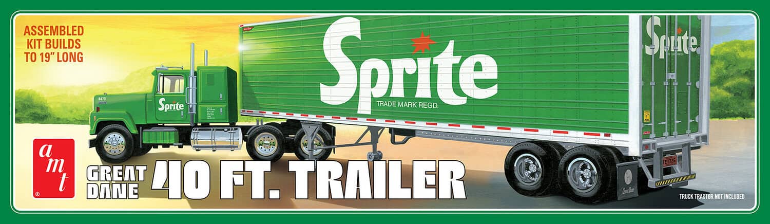 PopMarket - Great Dane Dry Goods Trailer Sprite AMT Model Kit - COLLECTIBLES - Multicolor