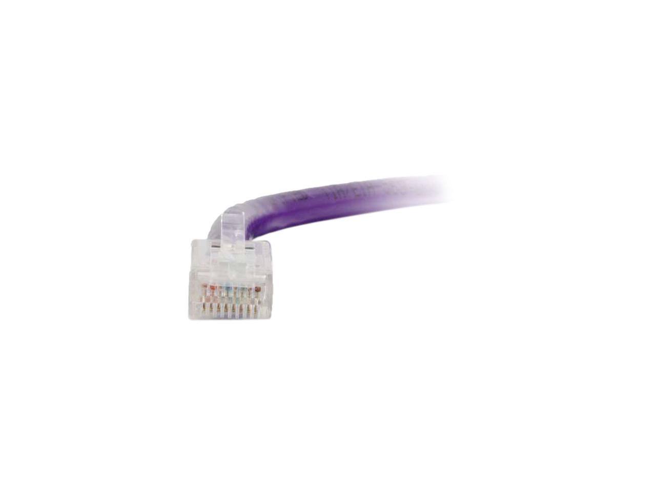 Alt View 2. Cables to Go - C2G 04211 Cat6 Cable - Non-Booted Unshielded Ethernet Network Patch Cable, Purple (1 Foot, 0.30 Meters).