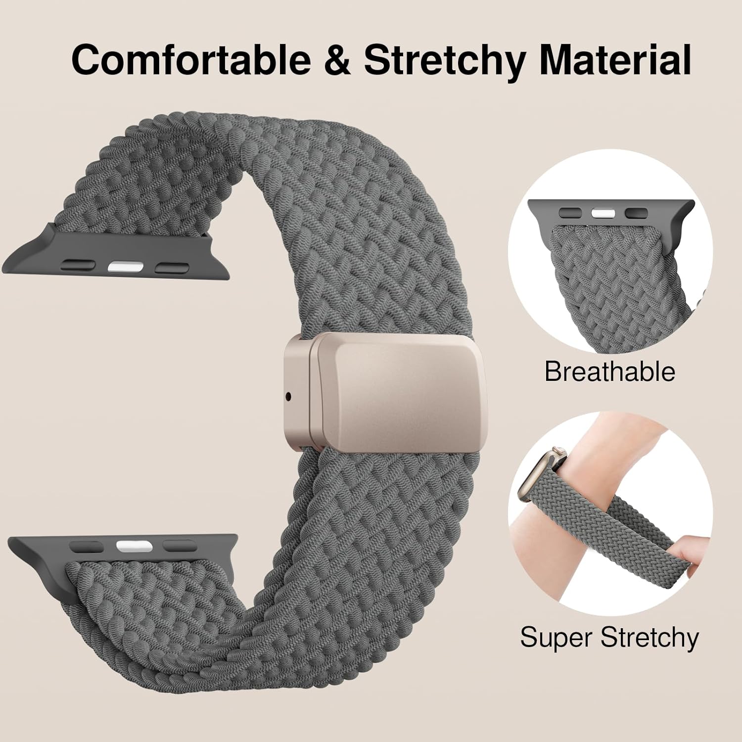 Comfortable & Stretchy Material  
Breathable  
Super Stretchy