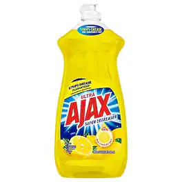 AJAX - Super Degreaser Liquid Dish Soap, Lemon, 28 oz. (144673) - Yellow