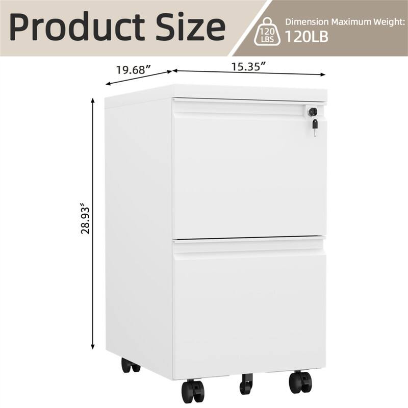 Product Size  
Dimension Maximum Weight: 120 LBS  
19.68" x 15.35" x 28.93"