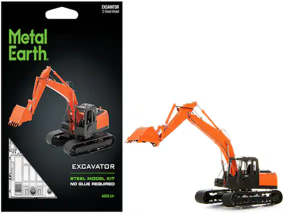 Metal Earth
EXCAVATOR
2-Sheet Model
EXCAVATOR
STEEL MODEL KIT
NO GLUE REQUIRED
AGES 14+