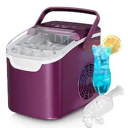 Electactic - Portable Countertop Bullet Ice Maker 26lbs/24h - PURPLE