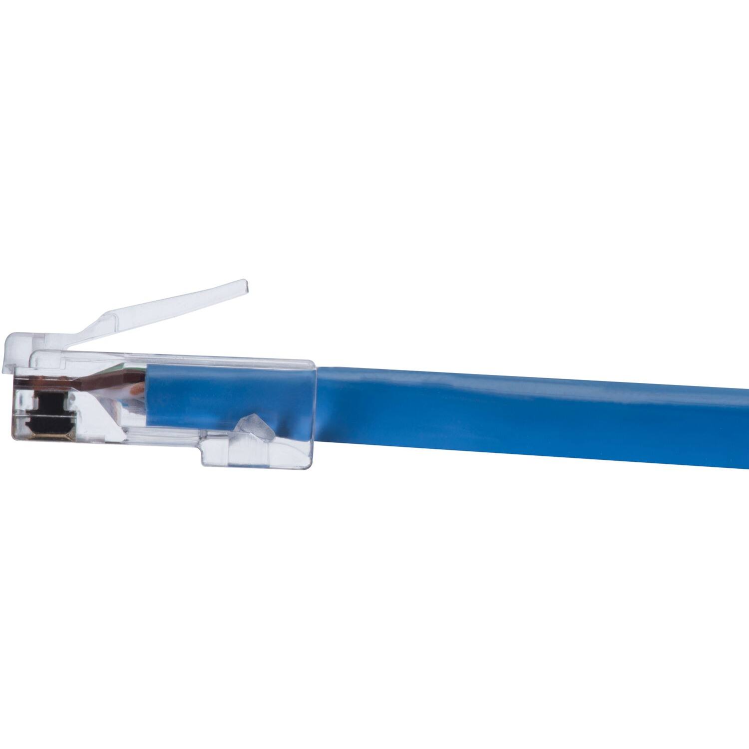 Left. IDEAL - CAT-6 Feed-Thru RJ45 Mod Plugs 50 Pack - Clear.