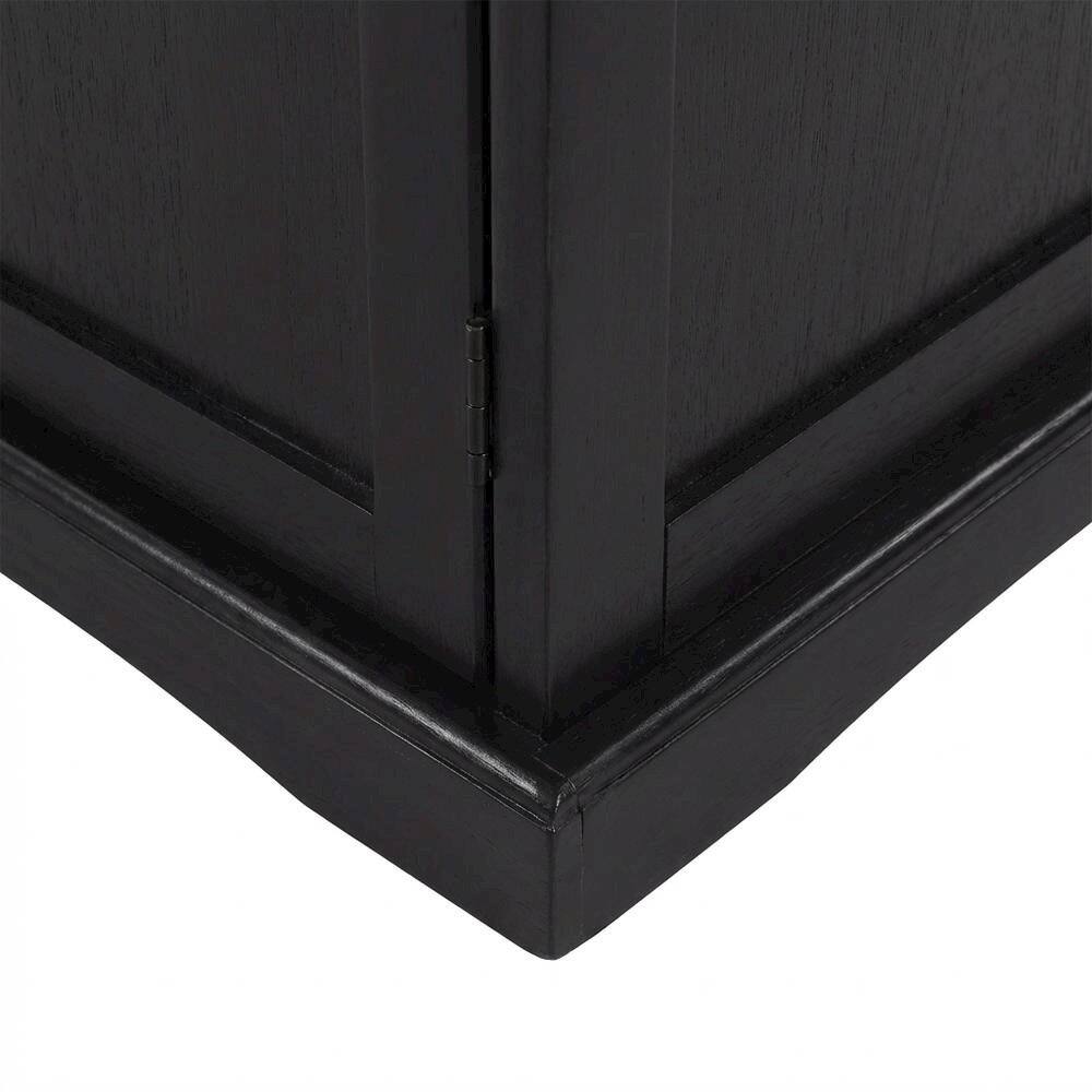 Alt View 1. FurniFact - Black End Table with Modern Design and Sturdy Construction - Black.