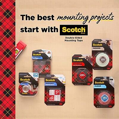 The best mounting projects start with Scotch

- Double-Sided Mounting Tape
- Scotch Indoor
- Scotch Extreme 155
- Scotch 24G
- Scotch Clear
- Scotch Removable