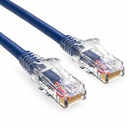 Sanoxy - 20ft Cat6 Ethernet Cable 550 MHz UTP Network Patch Cord with Clear Snagless Boot - Blue