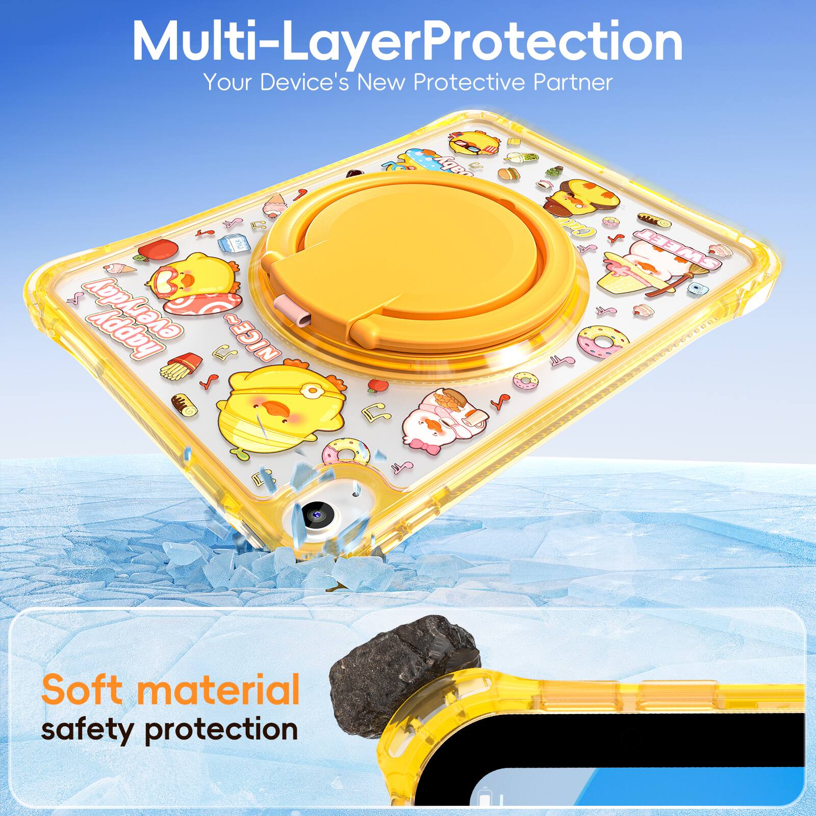 Multi-Layer Protection  
Your Device's New Protective Partner  

Soft material safety protection