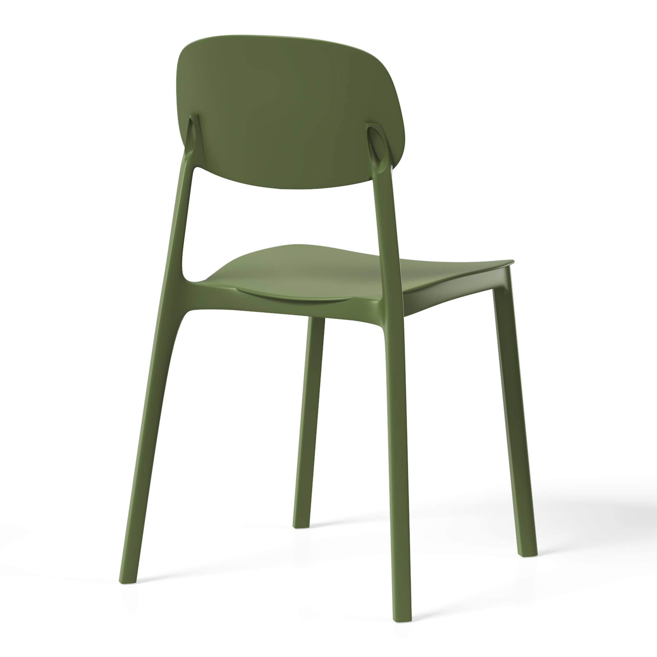 Alt View 2. WestinTrends - WestinTrends Playa 7-Piece Outdoor Metal Patio Dining Set with Stackable Chairs - Olive Green.