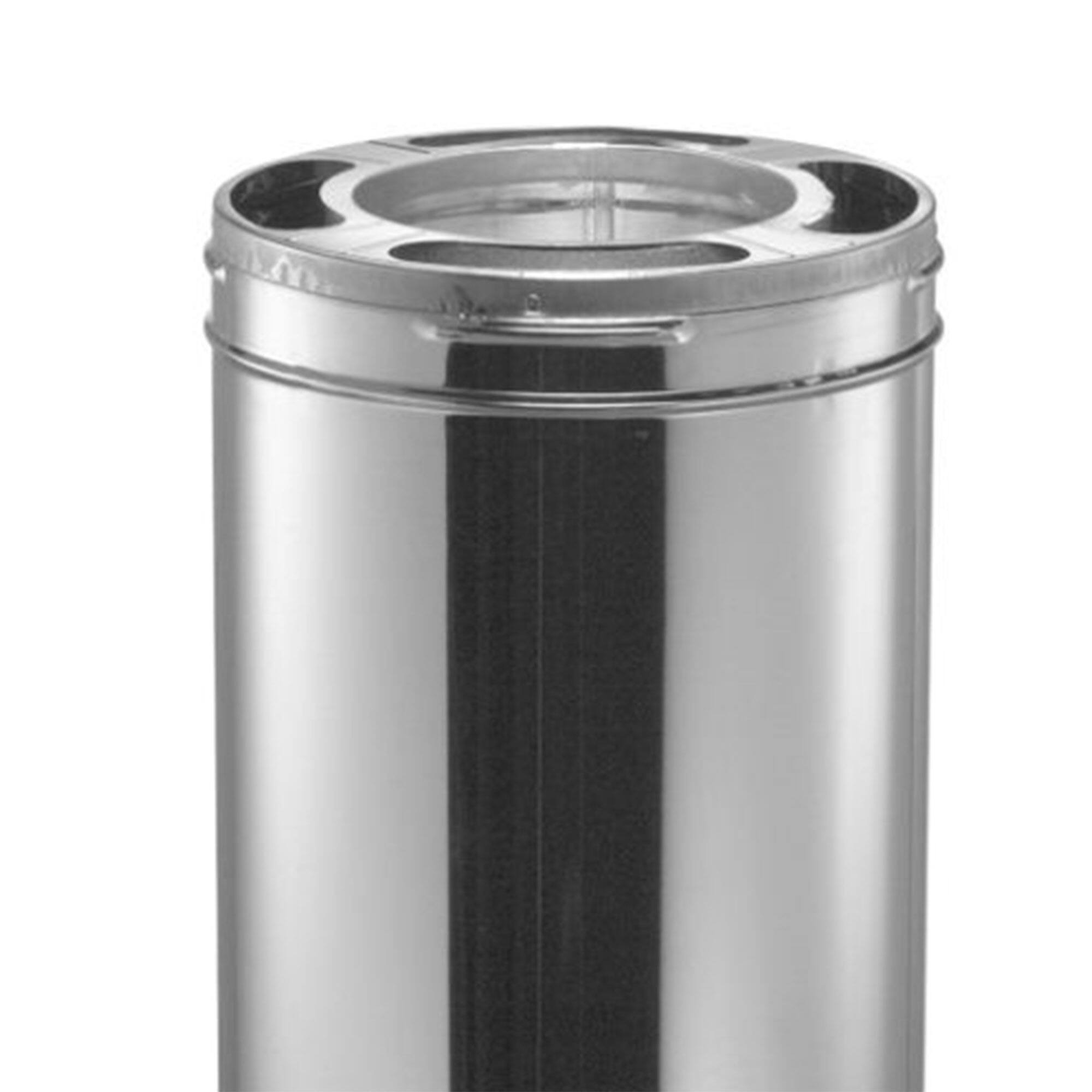 Alt View 6. DuraVent - DuraVent DuraPlus 24 x 6 Inch Galvanized Steel Triple Wall Stove Pipe, Silver.