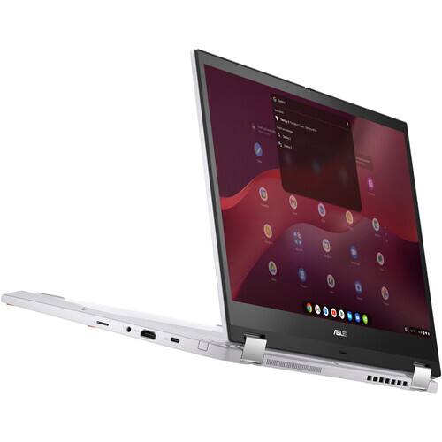Alt View 5. ASUS - Chromebook Vibe CX34 Flip 14" WUXGA Touch Intel Core i5-1235U 1.3 GHz up to 4.4 GHz 8GB RAM 256GB SSD ChromeOS - White.