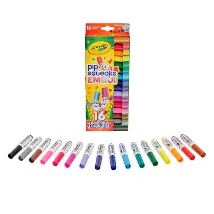 16 Manar Washable Crayola Pip Squeaks Emoji 16 Washable Markers