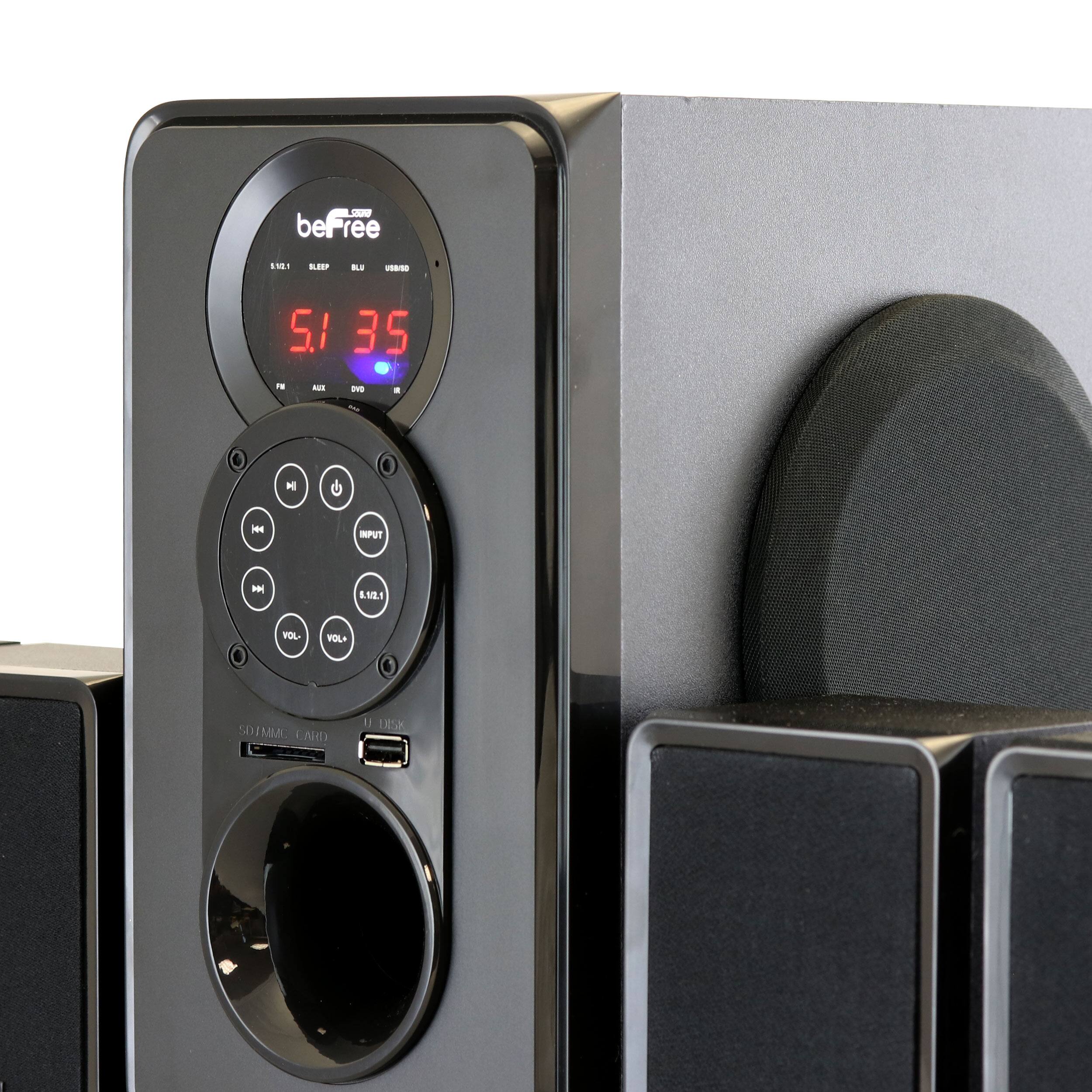 beFree 5:35 AM 2.1 VOL UP VOL DOWN SDIMCARD USB AUX FM SLEEP BLU