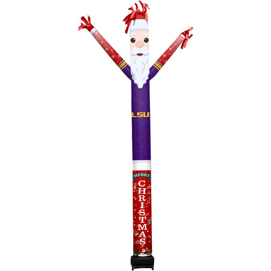 Sporticulture LSU Tigers Santa Claus Inflatable Crazy Sports Fan Purple ...