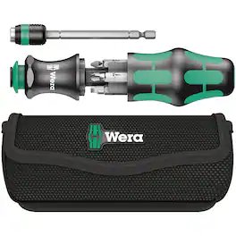 Wera - Kraftform Kompakt 25 Replacement Type Driver Bit Set with Pouch, 7 Pieces