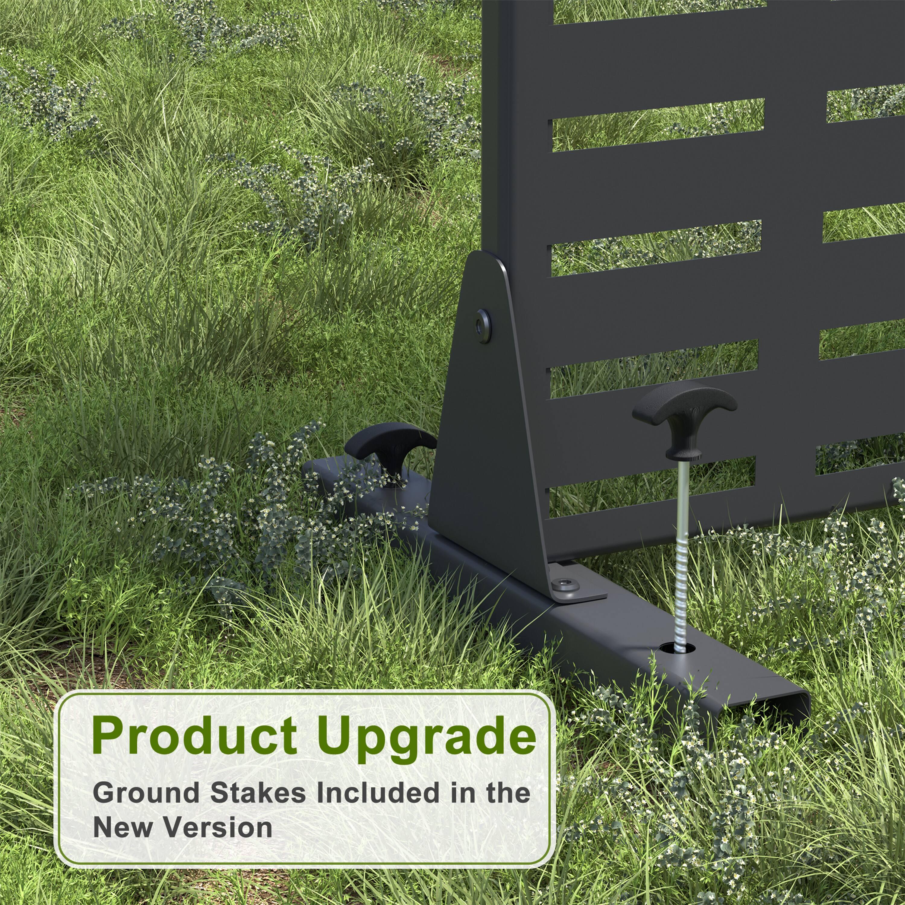 Product Upgrade  
Ground Stakes Included in the New Version