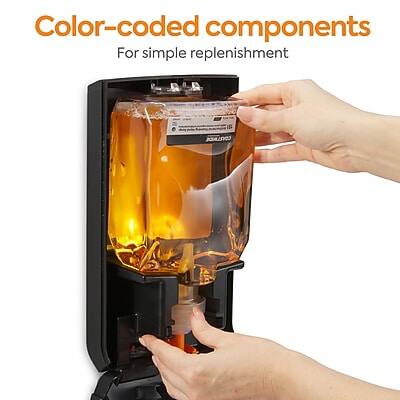 Color-coded components  
For simple replenishment