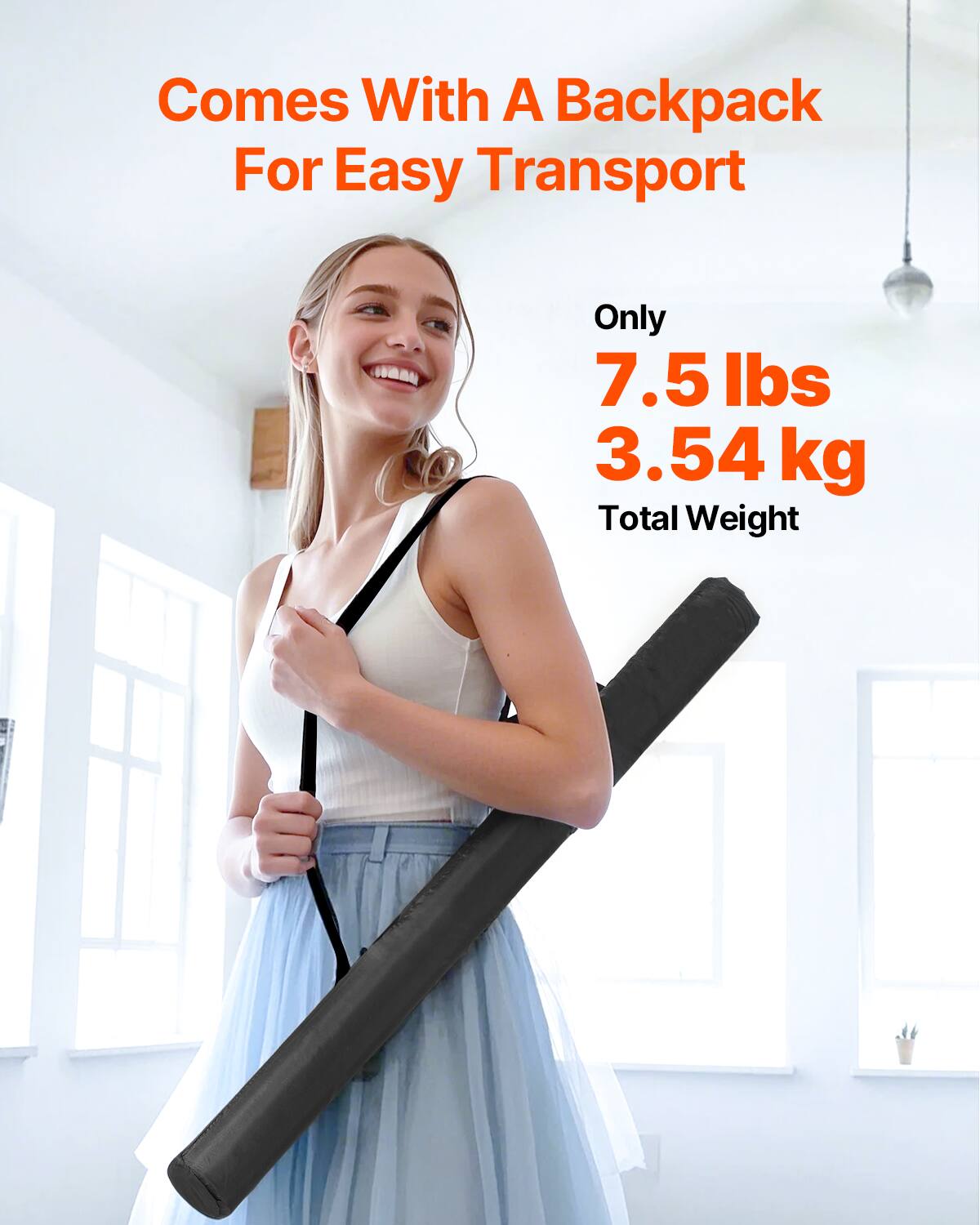 Comes With A Backpack For Easy Transport, Only 7.5 lbs 3.54 kg Total Weight.