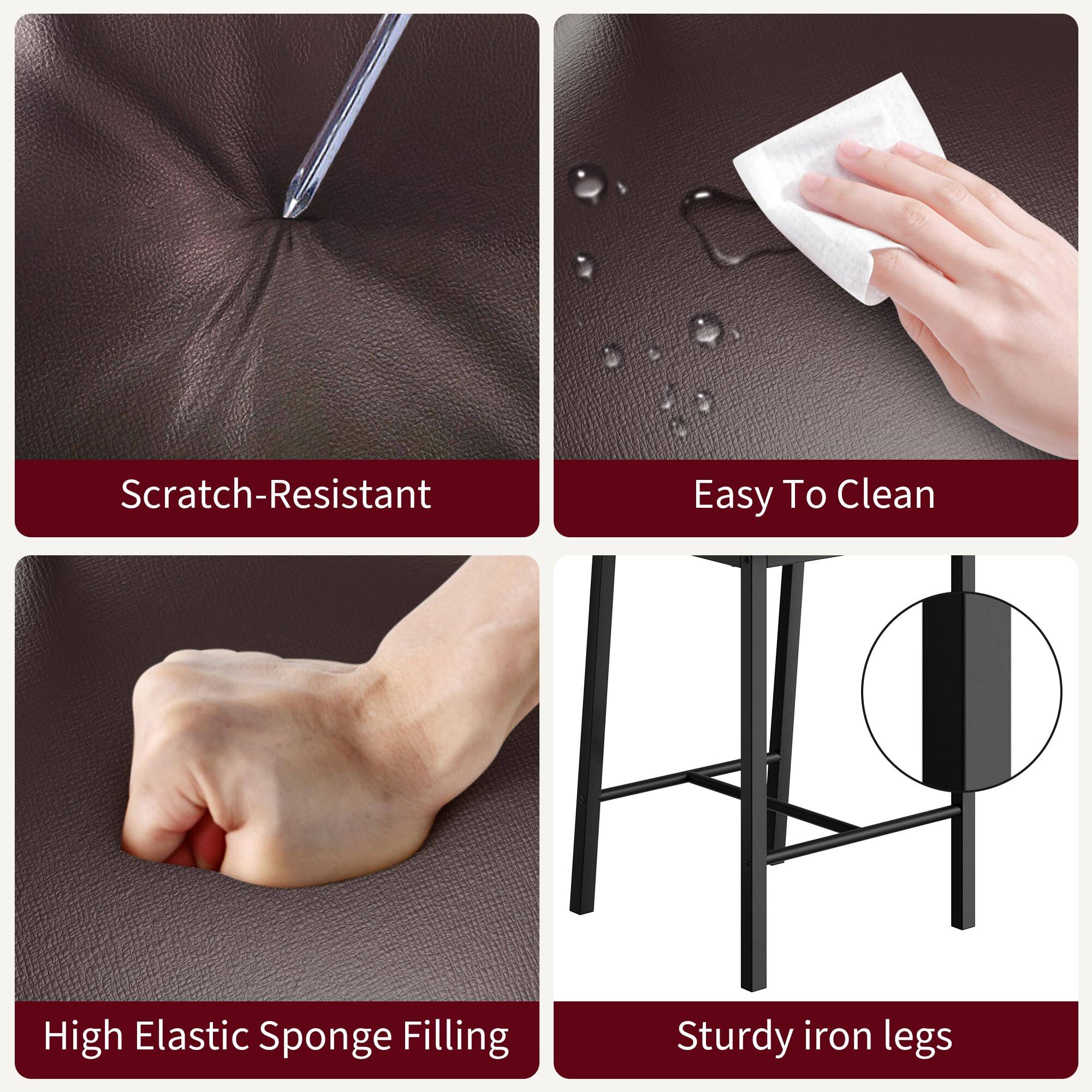 - Scratch-Resistant
- Easy To Clean
- High Elastic Sponge Filling
- Sturdy iron legs