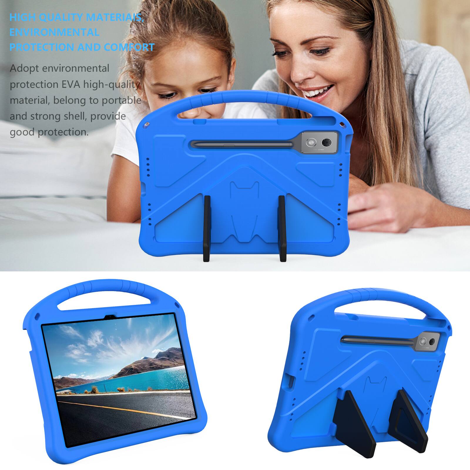 HIGH QUALITY MATERIALS, ENVIRONMENTAL PROTECTION AND COMFORT

Adopt environmental protection EVA high-quality material, belong to portable and strong shell, provide good protection.