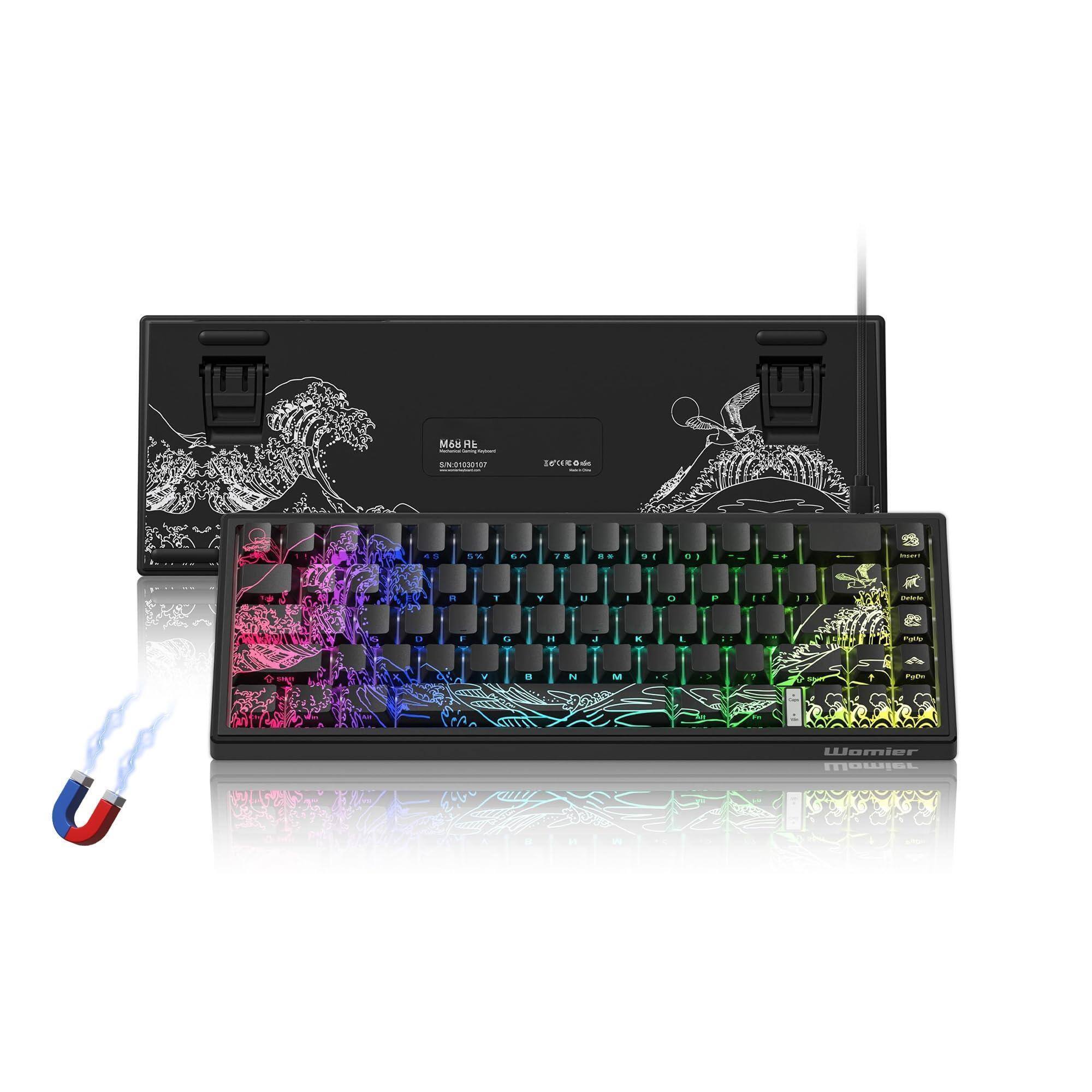 Comfort Essence - M68 He V2 Rapid Trigger 60 Percent Hall Effect Topographic Gaming Wired Rgb Custom Mechanical Key Board With - M68 HE-Black 3.0