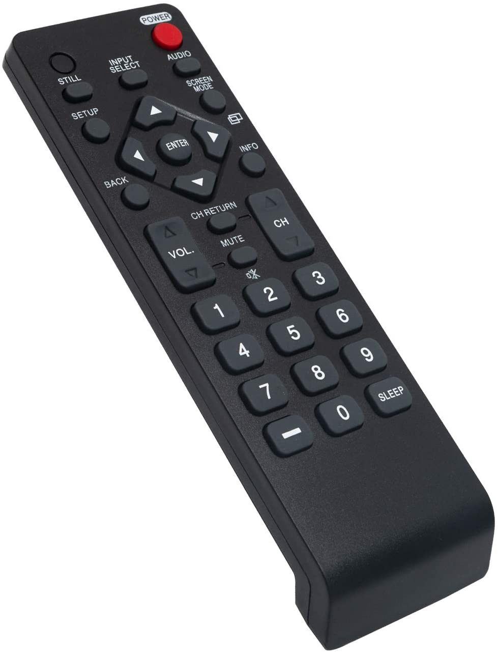 POWER INPUT SELECT STILL SETUP AUDIO SCREEN MODE ENTER INFO BACK CH RETURN CH A MUTE VOL. 7 3 2 1 6 5 4 9 8 7 SLEEP 0 -