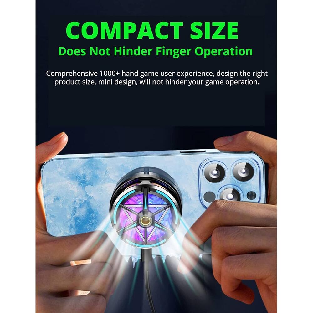 COMPACT SIZE  
Does Not Hinder Finger Operation  

Comprehensive 1000+ hand game user experience, design the right product size, mini design, will not hinder your game operation.