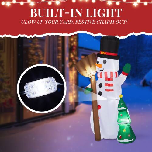 BUILT-IN LIGHT  
GLOW UP YOUR YARD, FESTIVE CHARM OUT!