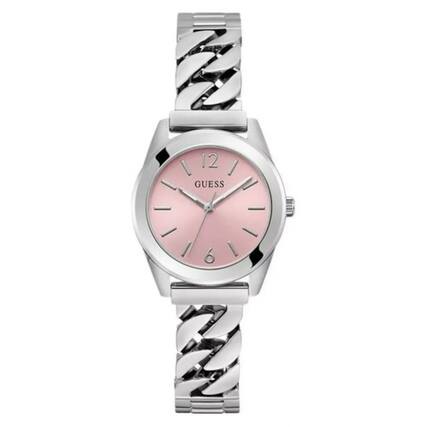 Front. Guess - Guess Women's Serena Pink Dial Watch - GW0845L1 - Pink.