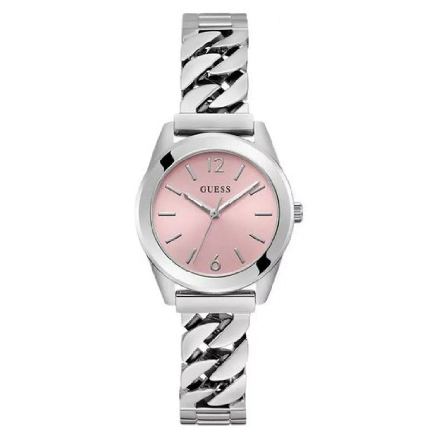 Front. Guess - Guess Women's Serena Pink Dial Watch - GW0845L1 - Pink.
