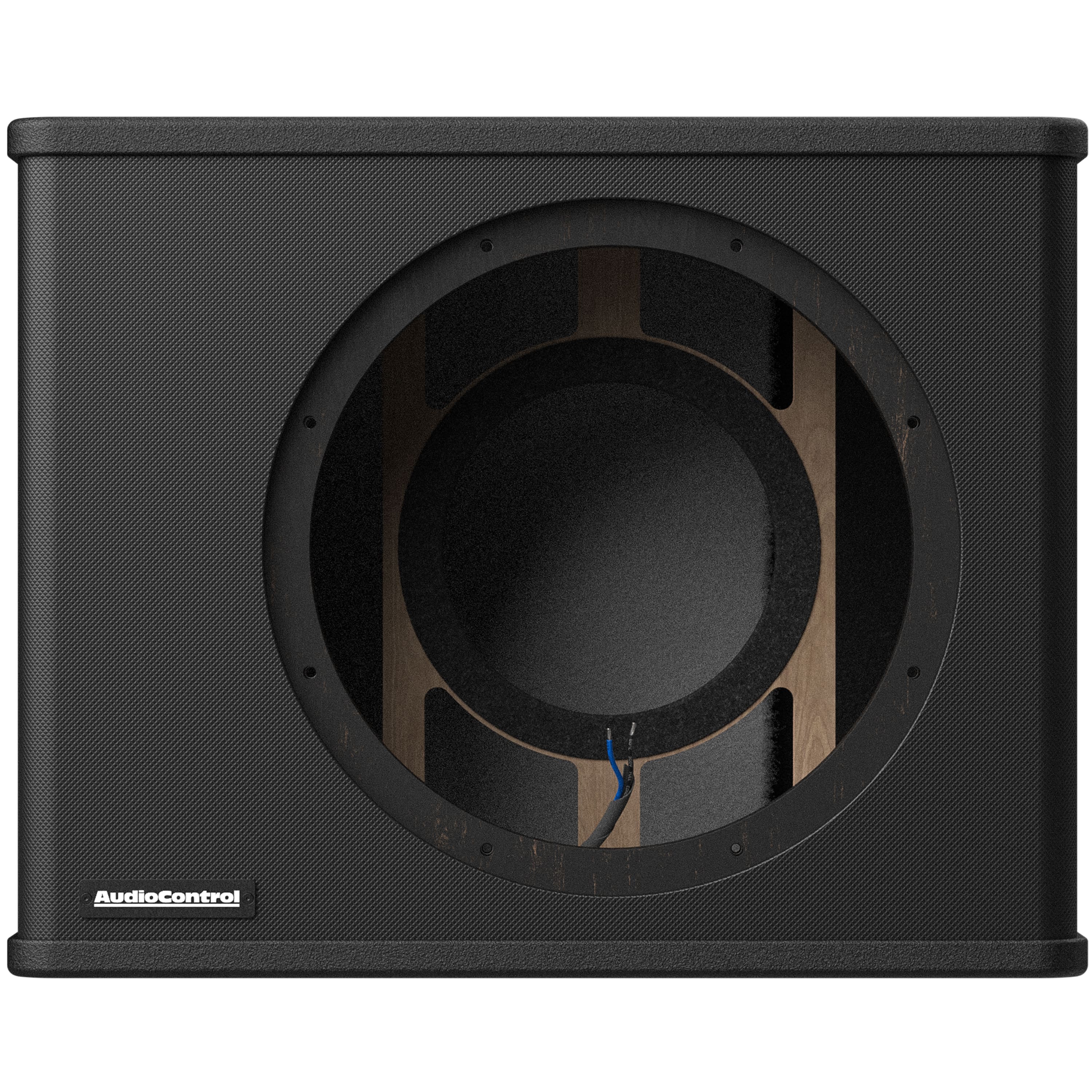 Alt View 11. AudioControl - Spike Series 12” Single-Voice-Coil 2-Ohm Loaded Vented Subwoofer Enclosure - Black.