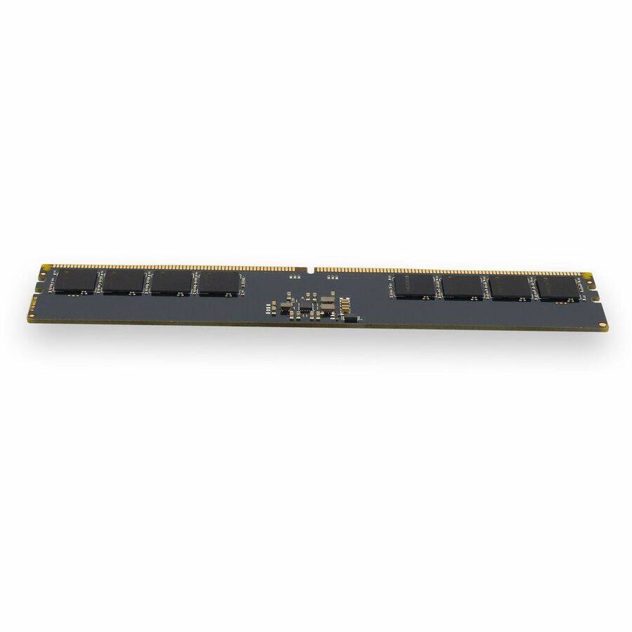 Alt View 4. AddOn - AddOn JEDEC Standard 16GB DDR5-4800MHz Unbuffered Single Rank x8 1.1V 288-pin CL40 UDIMM - 16 GB (1 x 16GB) - Black.