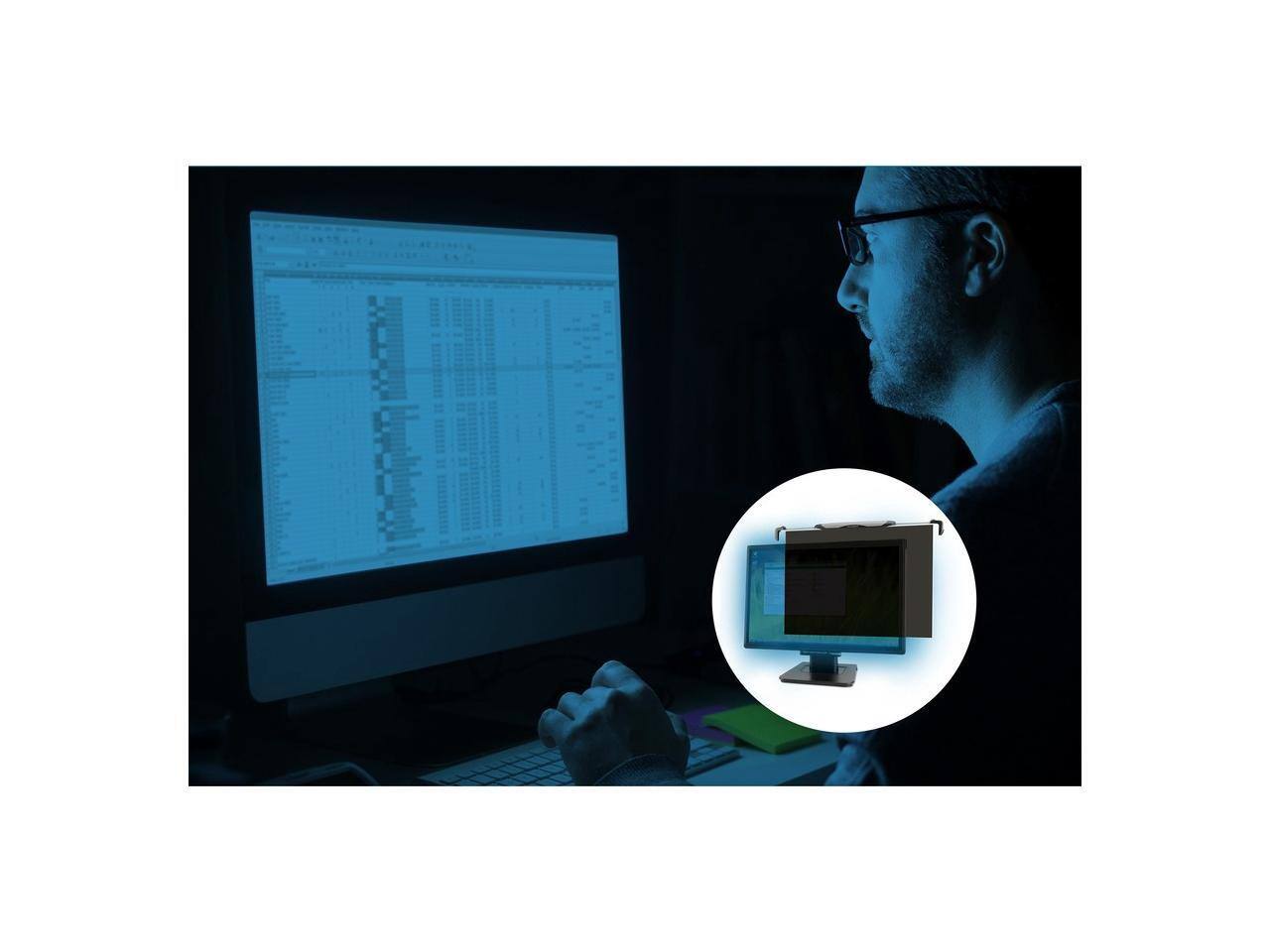 Alt View 6. Kensington - Kensington K58400WW FS270 Snap2 Privacy Screen for 25" - 27" Monitor - Light tint.