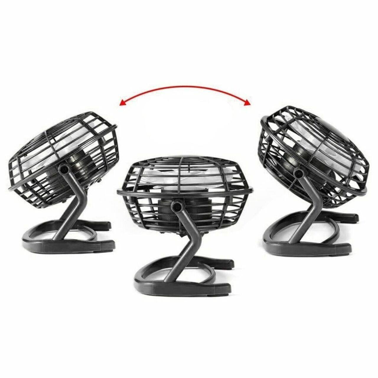 Angle. Link - Link USB Powered Personal Desk Fan 5-Inch Adjustable Tilt Personal Cooler - Black.