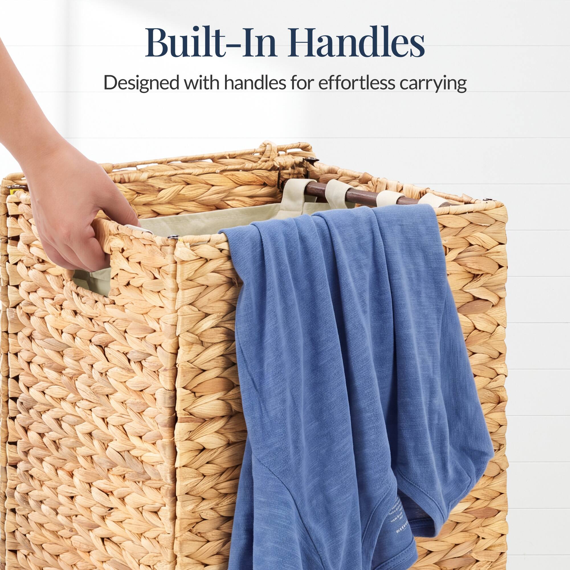 Built-In Handles  
Designed with handles for effortless carrying