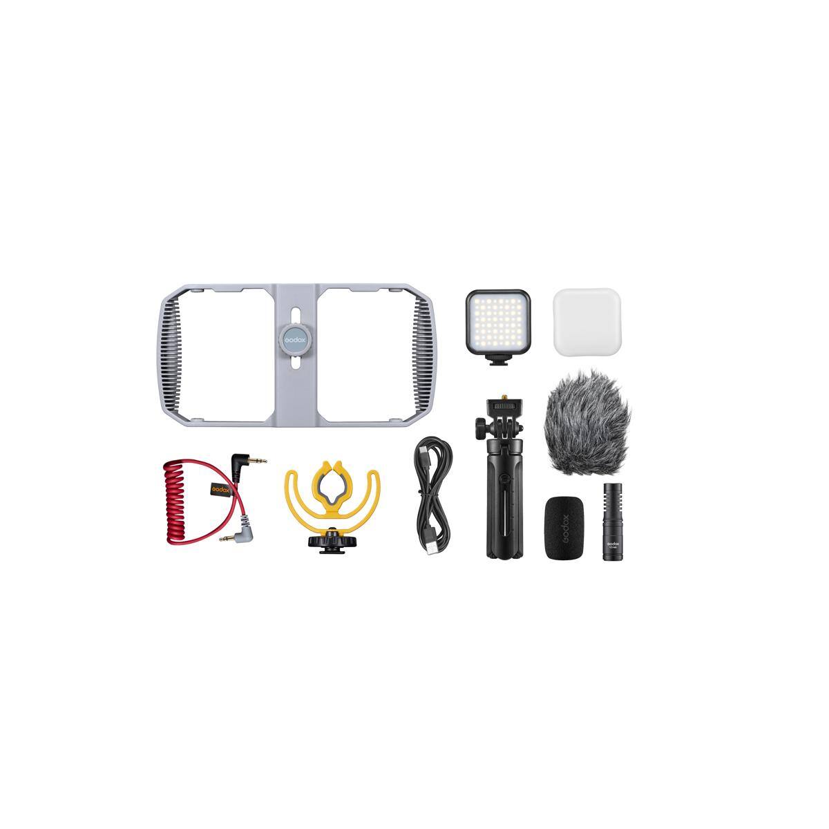 Alt View 6. Godox - Godox VK1-AX Vlogging Kit (For mobile devices with 3.5mm ports).