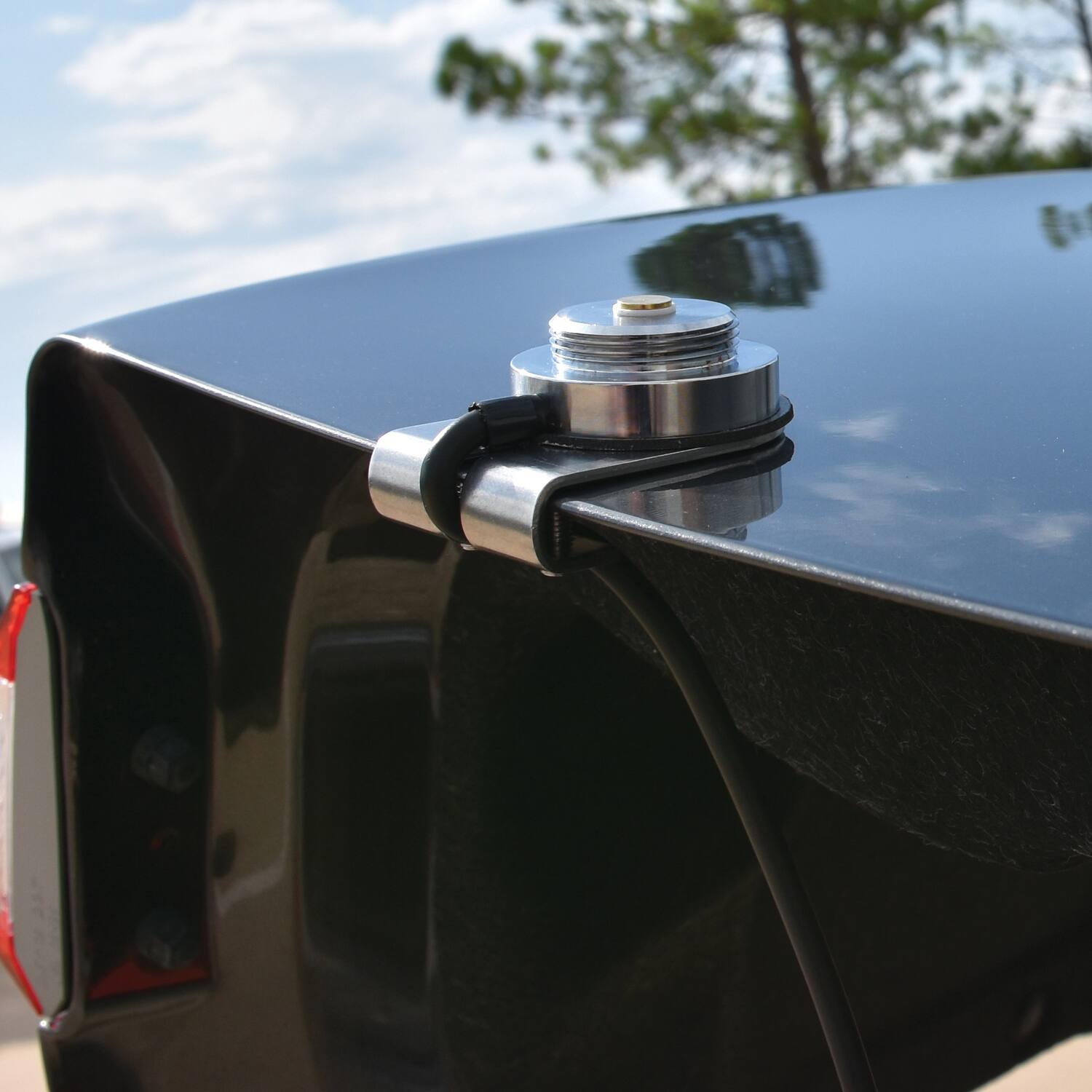 Alt View 9. Browning - Adjustable NMO Trunk Mount with Preinstalled UHF PL-259 Connector, Fits up to 3/8" Surfaces, BR1020-UHF - Black.