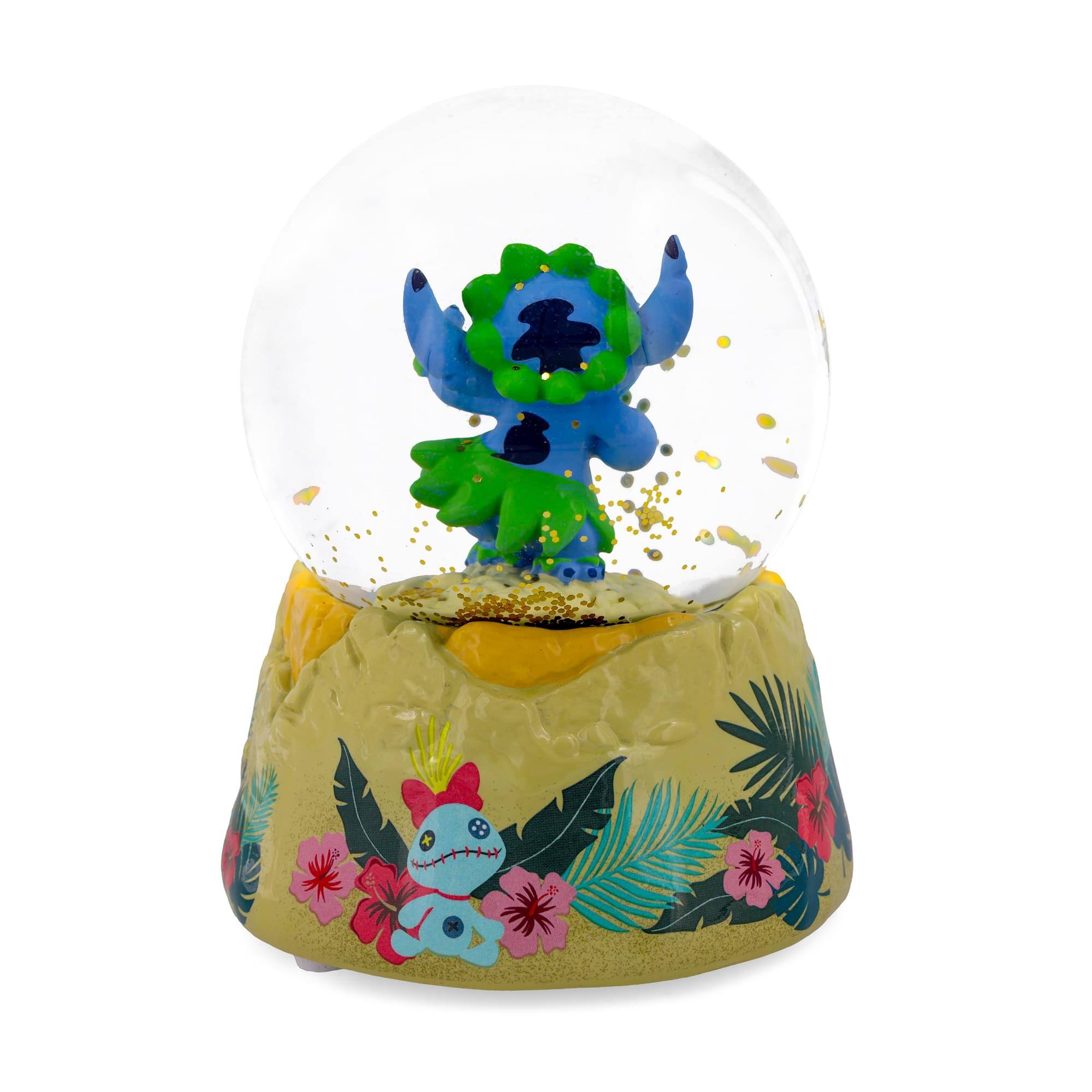 Alt View 2. Silver Buffalo - Disney Lilo & Stitch Hula Dancing Snow Globe | 6 Inches Tall - Multi-Colored.