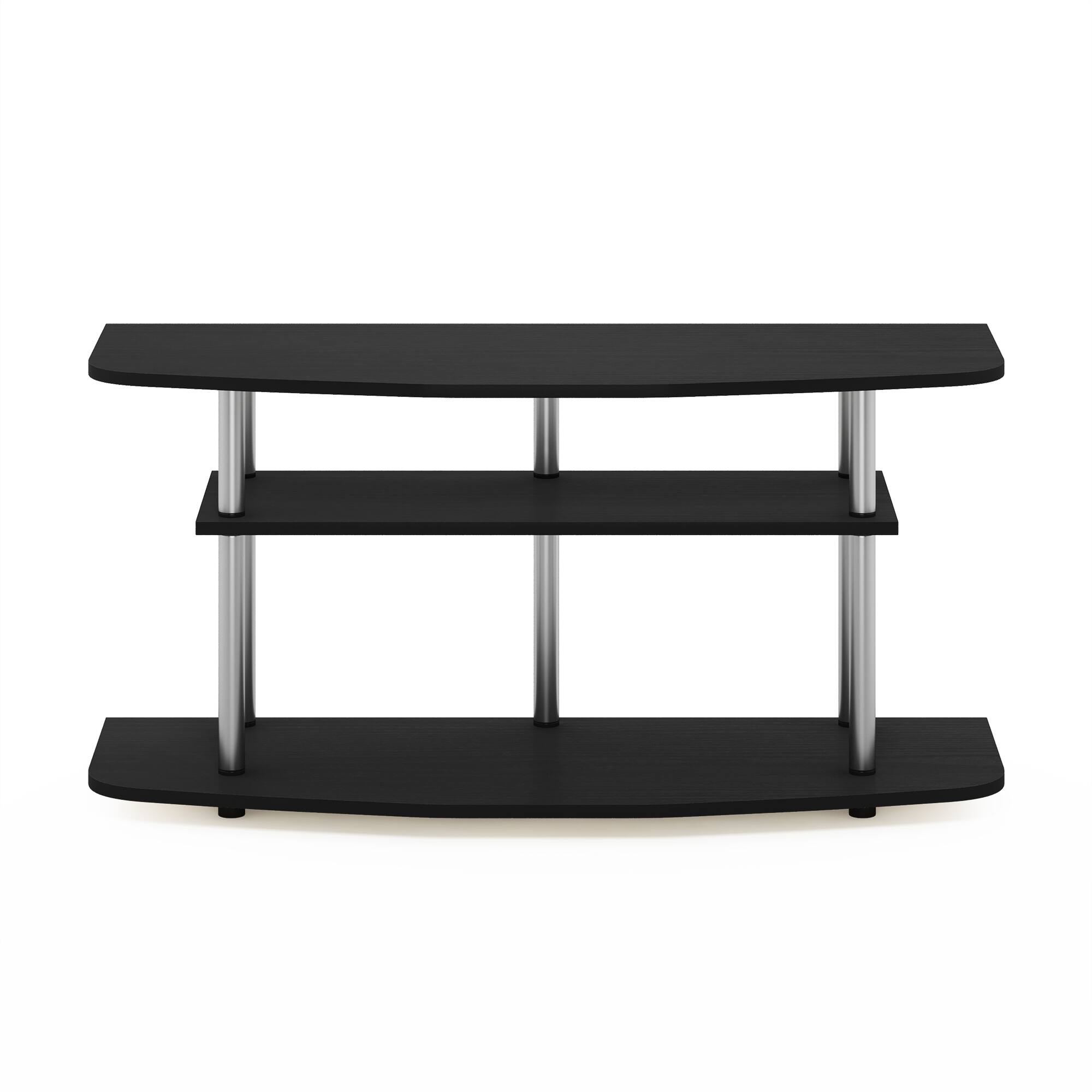 Alt View 2. Furinno - Frans Turn-N-Tube 3-Tier TV Stand for TV up to 46 - Black Oak.