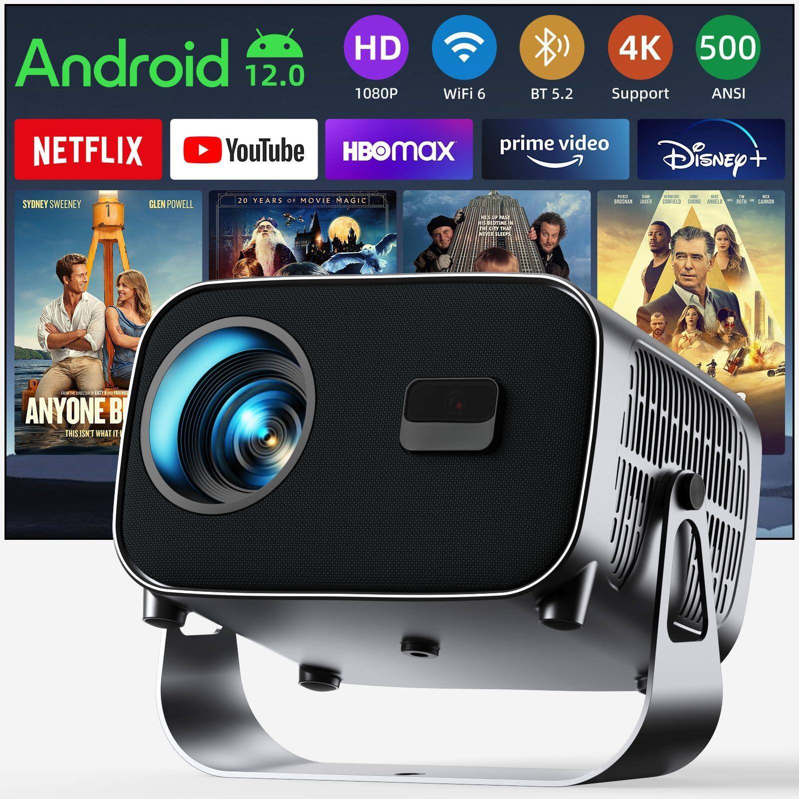 The Best Inks - Smart Projector With Wifi And 800ansi Native 1080p Portable Built-in Apps Auto Keystone & Electric Focus Movie For - Default