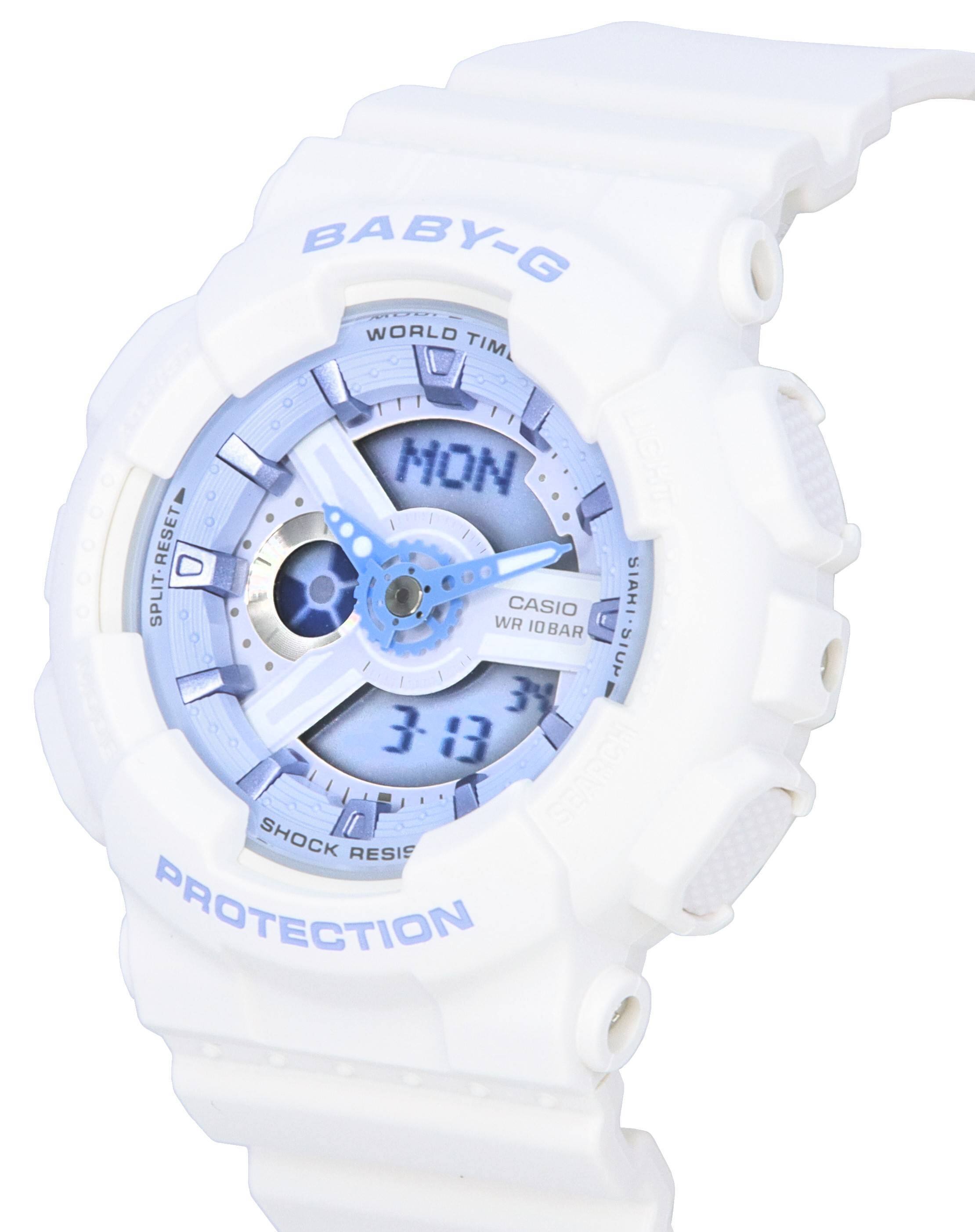 BABY-G WORLD TIM MON HO1 RESET D SPLIT CASIO SIAHI WR IOBAR SIP 34 313 SEARCH SHOCK RESIS PROTECTION