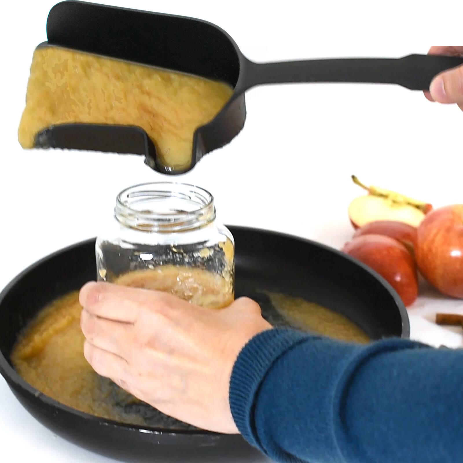 Alt View 4. Norpro - Spunnel Deluxe Spatula with Built In Funnel, Black - Black.