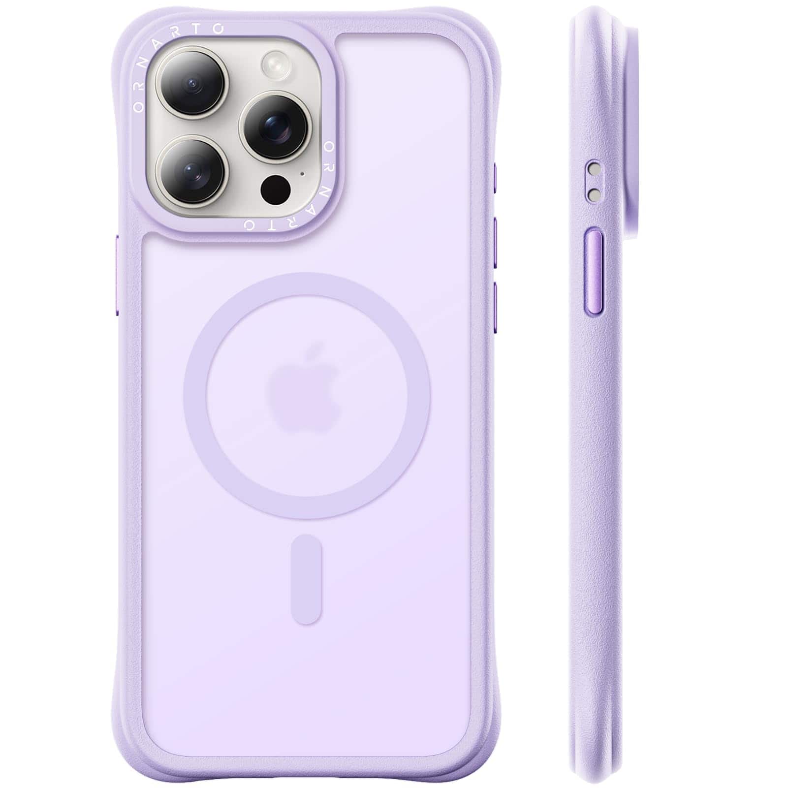 "Ornarto - Magnetic for iPhone 15 Pro Max Case 6.7"", Compatible with MagSafe | Slim Translucent Matte Cover - Purple" price history on PriceWatchPro