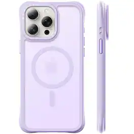 Ornarto - Magnetic for iPhone 15 Pro Max Case 6.7", Compatible with MagSafe | Slim Translucent Matte Cover - Purple
