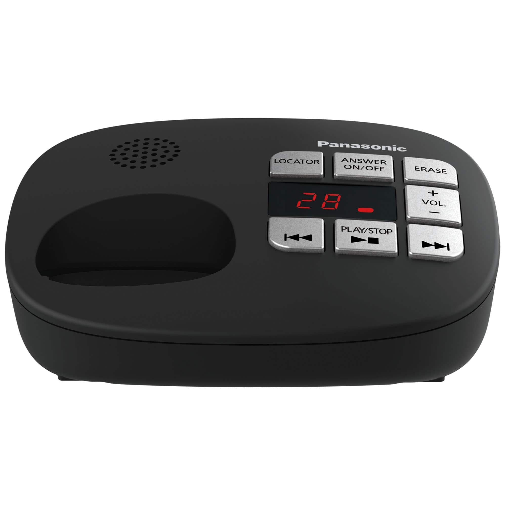 Panasonic
LOCATOR ANSWER ON/OFF ERASE
28
VOL. + -
PLAY/STOP