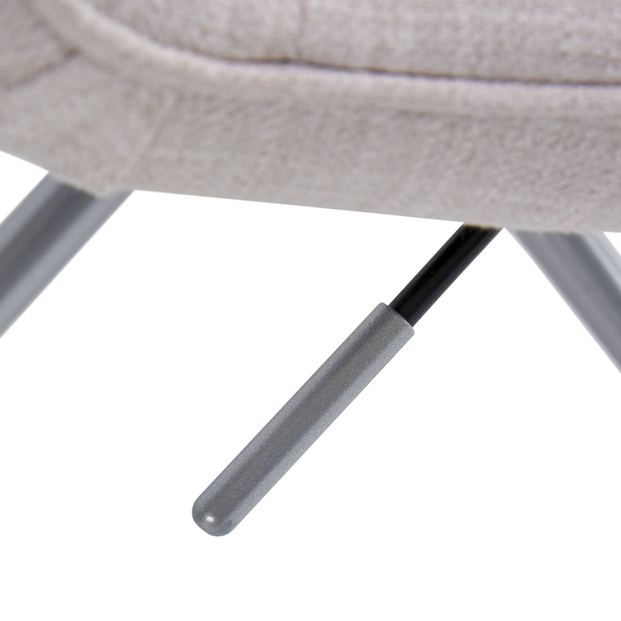 Alt View 3. Elle Decor - Home Office Desk Chair with Lumbar Support Soft Fabric Conference Reception Chair with Adjustable Height & Tilt Swivels - French Ivory.