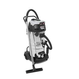 Dapper Supply - 26.5 Gallon 11 Peak HP 2-in-1 Wet Dry Vacuum Stainless Steel Shop Vac with Drain & Attachments - Silver