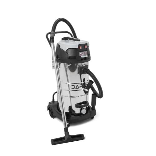 Front. Dapper Supply - 26.5 Gallon 11 Peak HP 2-in-1 Wet Dry Vacuum Stainless Steel Shop Vac with Drain & Attachments - Silver.