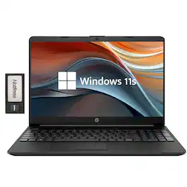 HP - 15.6" HD Laptop,Intel Pentium Silver N5030,16GB RAM,256GB SSD,Intel UHD Graphics,Win 11,32GB Hotface USB Card - Black